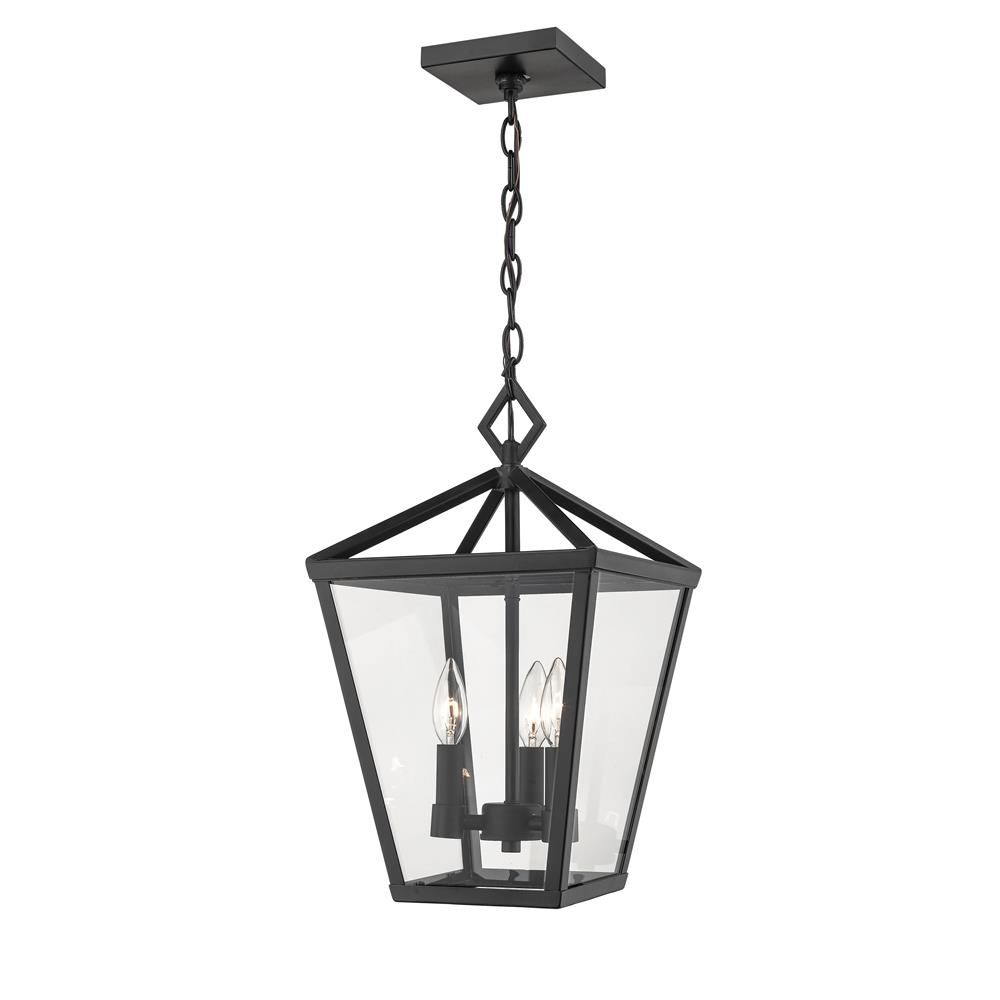 Millennium Lighting 2534-PBK Outdoor Hanging Lantern in Powder Coat Black